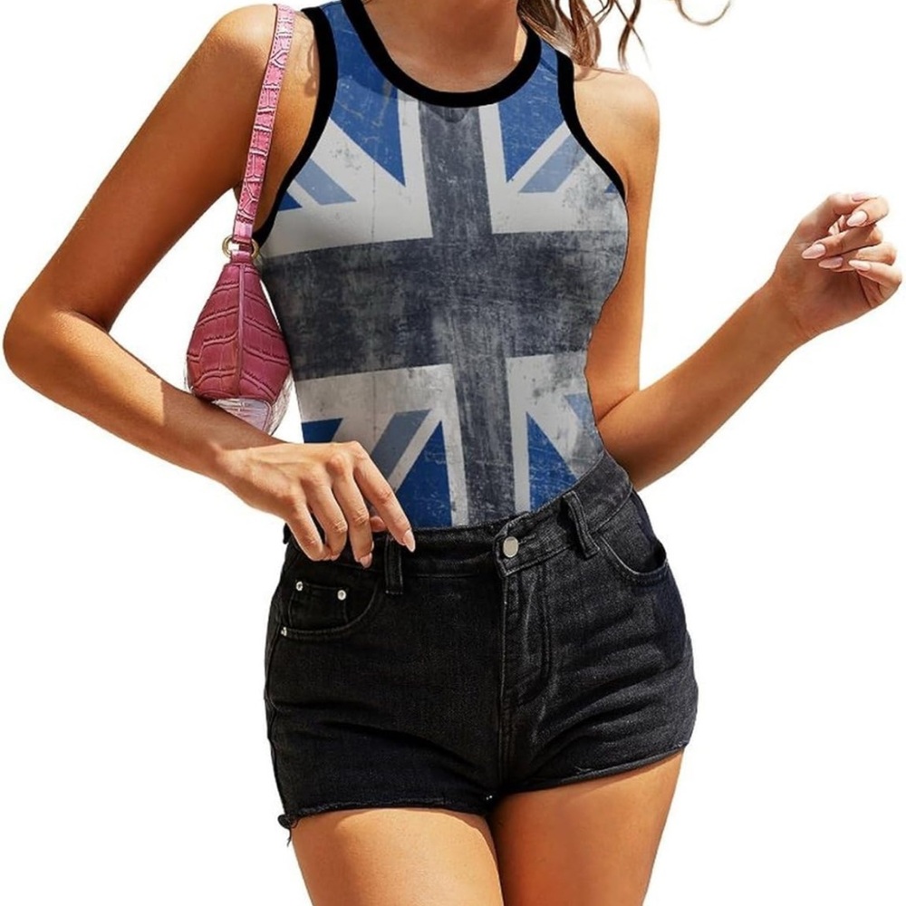 Forever 21 Gray and Black Tank Top